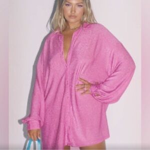 Princess Polly Pink Shirt Dress